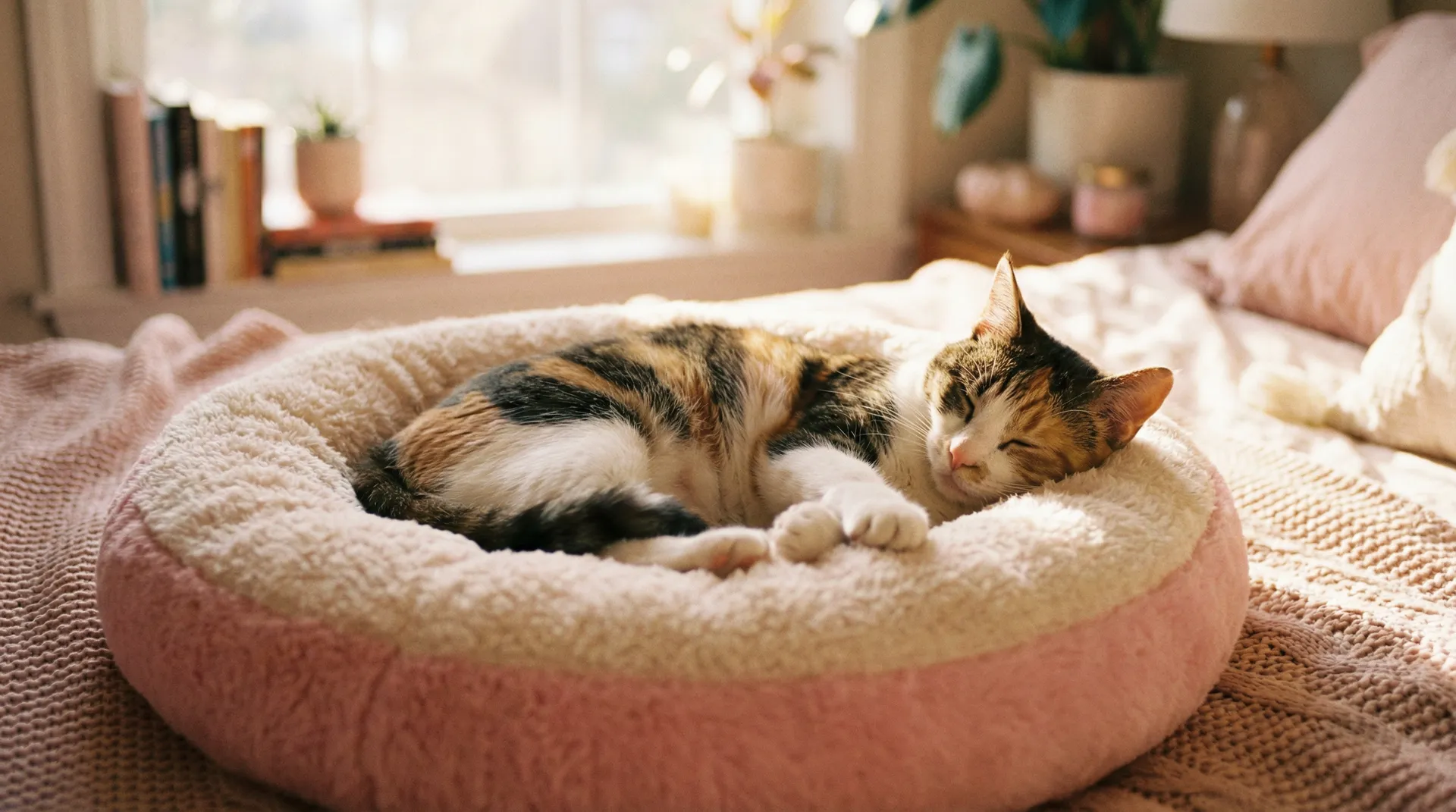 三花猫安静入睡 - 草莓视频免费
